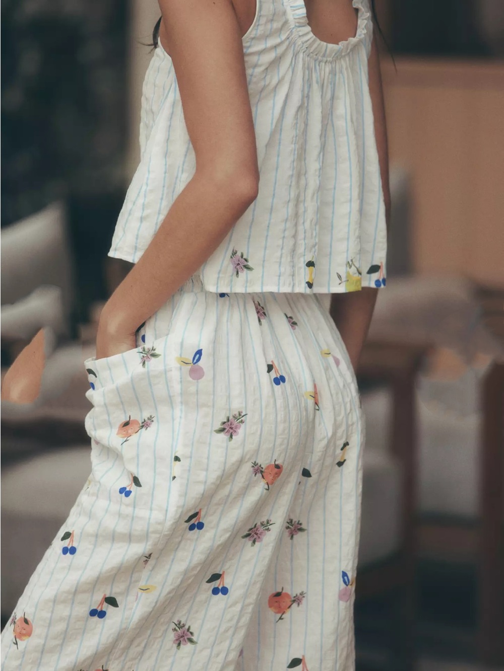 LyreBird × Emily Isabella Swing Crop Cami and Pajama Pants - Picture 8 of 8